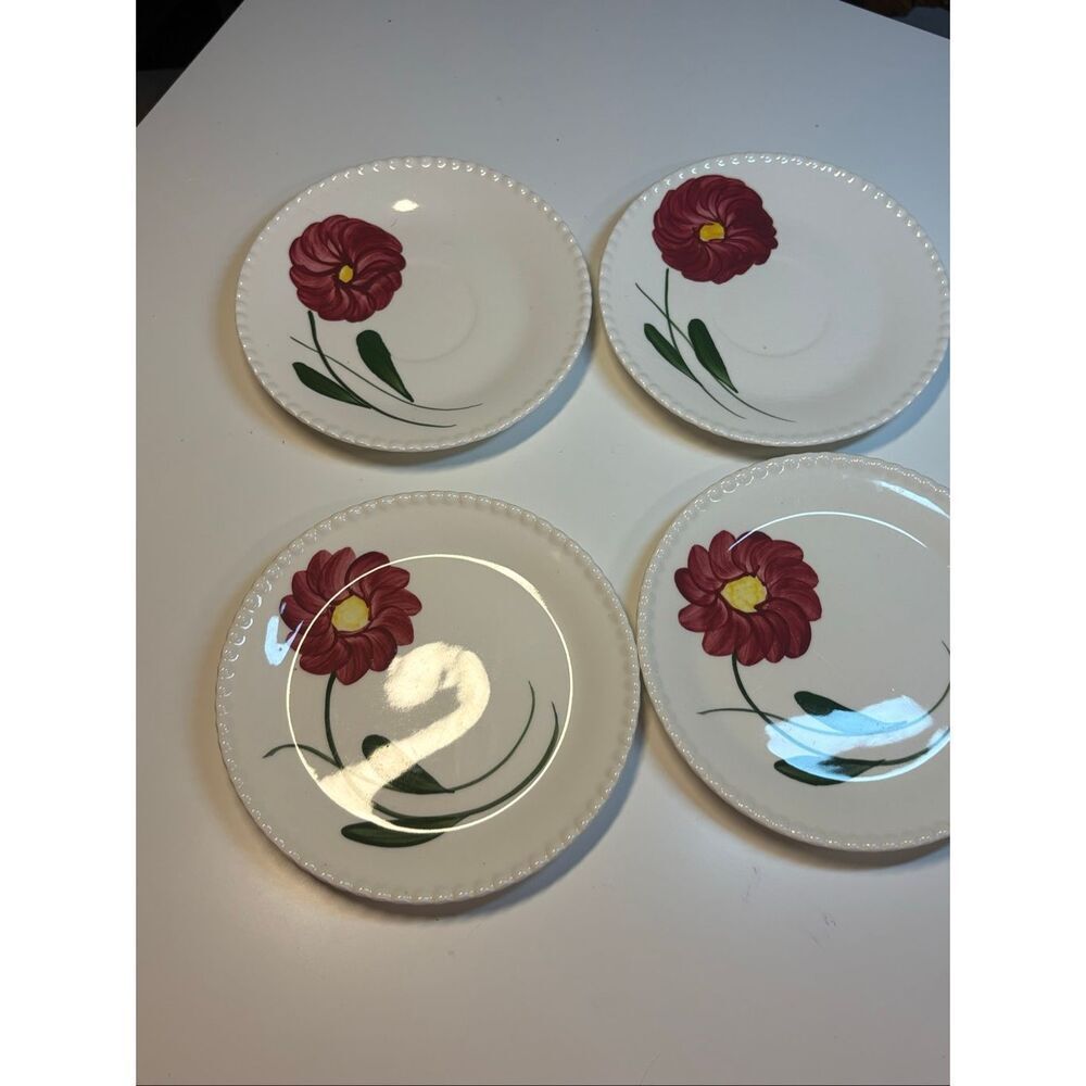 Mountain Rose Hand Painted Dinnerware Plates